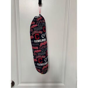Handmade Plastic Bag Holder- Cleveland Indians